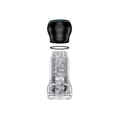 Мастурбатор Kiiroo Feel Pocket Crystal с всасывающей интерактивной насадкой PowerBlow Combo Set