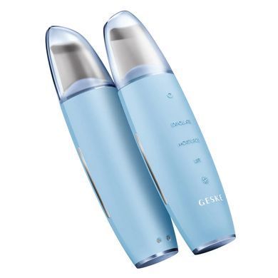 Мікрострумовий скрабер для шкіри та усунення чорних точок GESKE MicroCurrent Skin Scrubber&Blackhead Remover 9в1 aquamarine