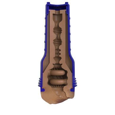 Мастурбатор-вагина Fleshlight Boost Bang Medium Dark Flesh, плавающие кольца Turbo Tech