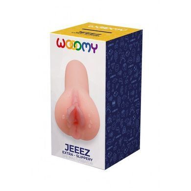 Мастурбатор-вагіна Wooomy Jeeez Masturbator Vagina, м&rsquo;які відкриті губи, 11,6х5,4 см