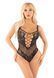 Боди Leg Avenue Rhinestone Net and Lace Bodysuit One Size, Black