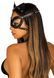 Маска кішки з екошкіри Leg Avenue Vegan leather studded cat mask Black