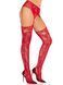 Колготки Leg Avenue Net Stockings with Attached Garter Belt One Size Red