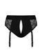 Мереживні трусики для страпона з підв'язками для панчіх Strap-On-Me DIVA HARNESS, S