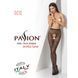 Еротичні колготки-бодістокінг Passion S010 black, з доступом, геометричний малюнок