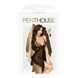 Бэби-долл с ажурным браллетом и высоким разрезом Penthouse - Sweet Beast Black S/M