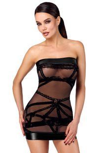 Платье Noir Handmade F359 Bondesque Off-shoulder mini dress M