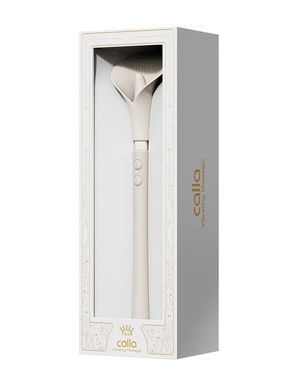 Розкішний вібромасажер Zalo &ndash; Calla Ivory White, двосторонній, 2 мотори