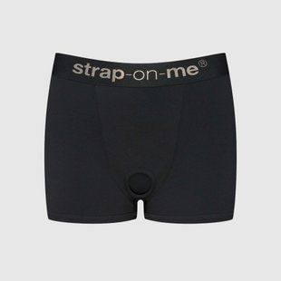 Шорты с фиксацией дилдо Strap-On-Me Harness Lingerie Allure -S - Black