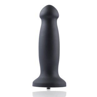 Силиконовый дилдо для секс-машин Hismith 7.2" Black Silicone Anal Dildo, система KlicLok