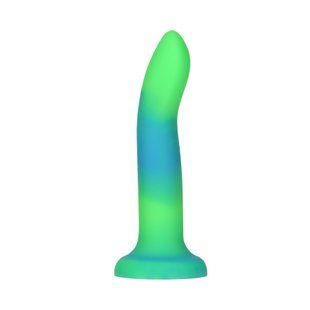 Фалоімітатор, що світиться в темряві, ADDICTION Rave 8&Prime;, Glow in the Dark Dildo Blue Green, 20,3 см