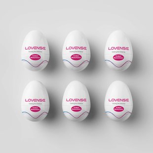 Набір мастурбаторів-яєць Lovense Kraken masturbator egg box, 6 штук, різна текстура