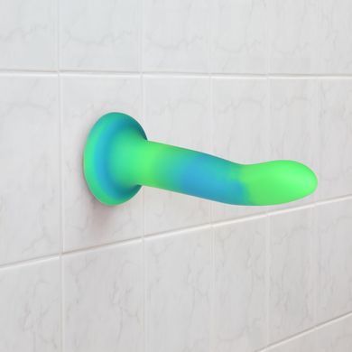 Светящийся в темноте фаллоимитатор ADDICTION Rave 8&Prime; Glow in the Dark Dildo Blue Green, 20,3 см