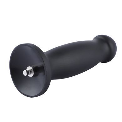 Силиконовый дилдо для секс-машин Hismith 7.2" Black Silicone Anal Dildo, система KlicLok