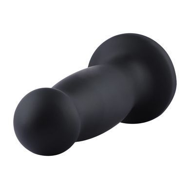 Силиконовый дилдо для секс-машин Hismith 7.2" Black Silicone Anal Dildo, система KlicLok
