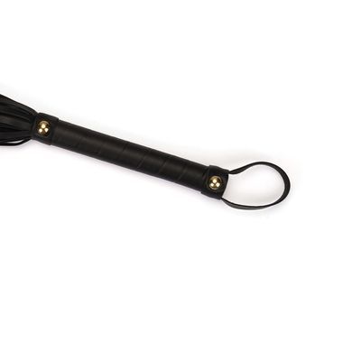 Флоггер Liebe Seele Black Organosilicon Flogger, 44 см, экокожа