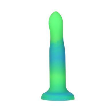 Светящийся в темноте фаллоимитатор ADDICTION Rave 8&Prime; Glow in the Dark Dildo Blue Green, 20,3 см