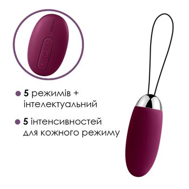 Віброяйце з пультом керування Svakom Elva Violet