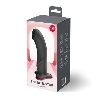 Фаллоимитатор Fun Factory THE BOSS STUB Black, реалистичная текстура, длина 17,9 см, диаметр 4,1 см