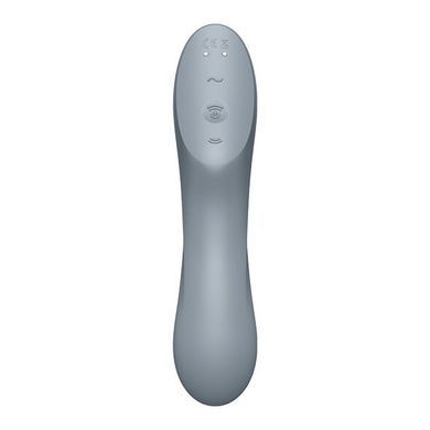 Вакуумный стимулятор с вибрацией Satisfyer Curvy Trinity 3 BlueGrey