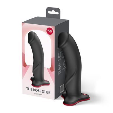 Фаллоимитатор Fun Factory THE BOSS STUB Black, реалистичная текстура, длина 17,9 см, диаметр 4,1 см