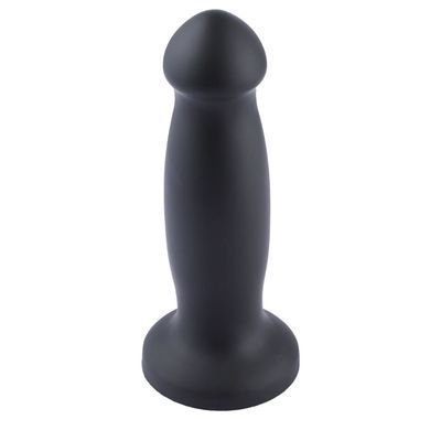 Силиконовый дилдо для секс-машин Hismith 7.2" Black Silicone Anal Dildo, система KlicLok
