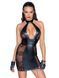 Платье Noir Handmade F238 Short tulle dress with powerwetlook inserts, 3XL