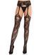 Колготки Leg Avenue Net Stockings with Attached Garter Belt One Size Black