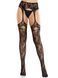 Колготки Leg Avenue Net Stockings with Attached Garter Belt One Size Black