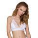 Эластичный топ с кружевом Passion PS001 TOP M, white