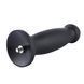 Силиконовый дилдо для секс-машин Hismith 7.2" Black Silicone Anal Dildo, система KlicLok