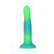 Светящийся в темноте фаллоимитатор ADDICTION Rave 8&Prime; Glow in the Dark Dildo Blue Green, 20,3 см