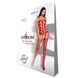 Бодистокинг Passion BS067 red, комбинезон, имитация чулок и топа на бретелях