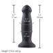 Силиконовый дилдо для секс-машин Hismith 7.2" Black Silicone Anal Dildo, система KlicLok