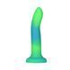 Светящийся в темноте фаллоимитатор ADDICTION Rave 8&Prime; Glow in the Dark Dildo Blue Green, 20,3 см