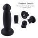 Силиконовый дилдо для секс-машин Hismith 7.2" Black Silicone Anal Dildo, система KlicLok