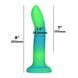 Светящийся в темноте фаллоимитатор ADDICTION Rave 8&Prime; Glow in the Dark Dildo Blue Green, 20,3 см