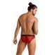 Мужские полупрозрачные трусы Passion 031 SLIP MIKE XXL/XXXL Red, под леопард