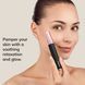 Ручка-масажер для обличчя з рожевим кварцом GESKE SmartAppGuided Rose Quartz & Depuffing Pen 6in1 gray