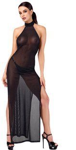 Платье Noir Handmade F372 Onyx Twin-slit Long dress M