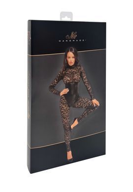 Комбинезон Noir Handmade F299 Enigma, L, кружево, длинный рукав, имитация корсета, доступ