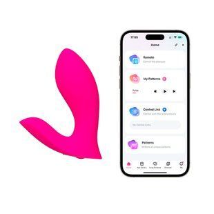 Смарт-вібратор у трусики Lovense Flexer, манливий рух + вібрація, стимуляція клітора та точки G