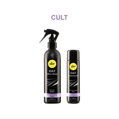Смазка для латекса и резины pjur Cult 100 мл, для облегчения надевания фетиш-нарядов на тело