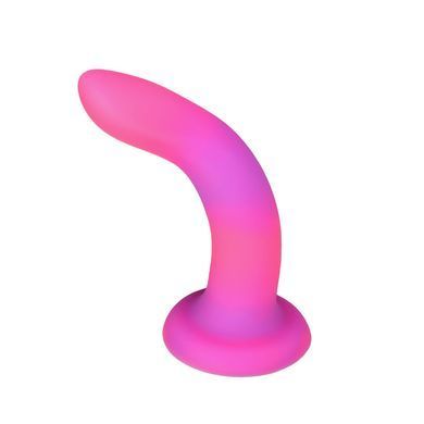 Светящийся в темноте фаллоимитатор ADDICTION Rave 8&Prime; Glow in the Dark Dildo Pink Purple, 20,3 см