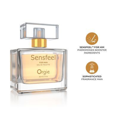 Чоловічі парфуми з феромонами Orgie &ndash; Sensfeel for Man (50 мл), цитрусово-деревний аромат