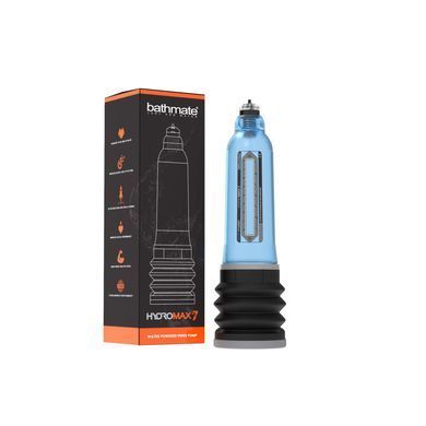 Гідропомпа Bathmate Hydromax 7 Blue (X30), для члена довжиною від 12,5 до 18 см, діаметр до 5 см