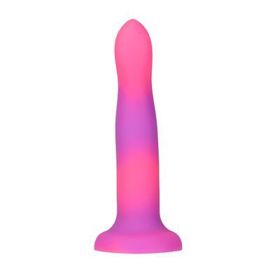 Светящийся в темноте фаллоимитатор ADDICTION Rave 8&Prime; Glow in the Dark Dildo Pink Purple, 20,3 см