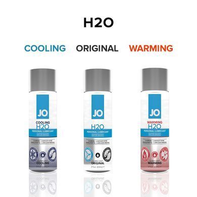 Зігрівальна змазка на водній основі JO H2O WARMING (60 мл) з екстрактом перцевої м&rsquo;яти