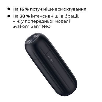 Інтерактивний смарт-мастурбатор із вібрацією та посмоктуванням Svakom Sam Neo 2 Pro