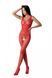 Бодистокинг с крыльями Passion BS098 One Size, red, средняя сетка, открытый доступ